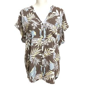 Torrid Floral Challis Dolman Blouse Size 00/Med